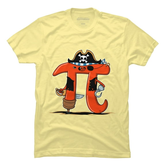 PI-RATE Mens Banana Cream Yellow Graphic Tee - Design By Humans 2XL