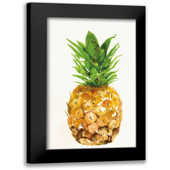 PI Studio 10x14 Black Modern Framed Museum Art Print Titled - Pineapple I