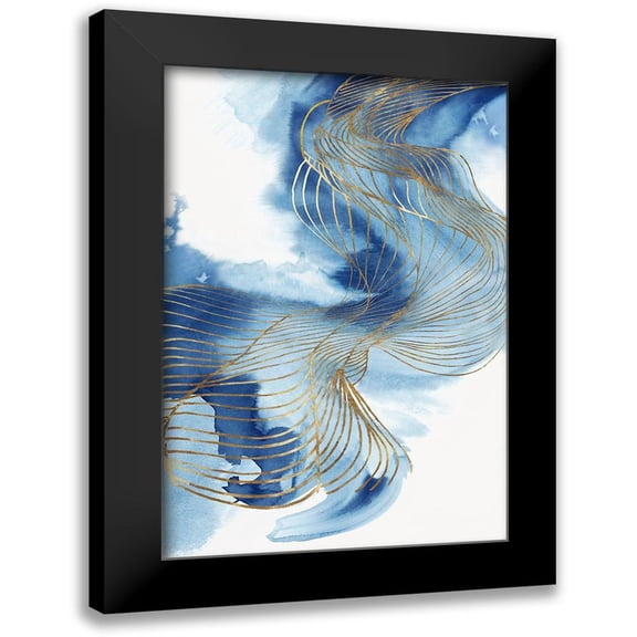 PI Studio 11x14 Black Modern Framed Museum Art Print Titled - Celestial Blue I