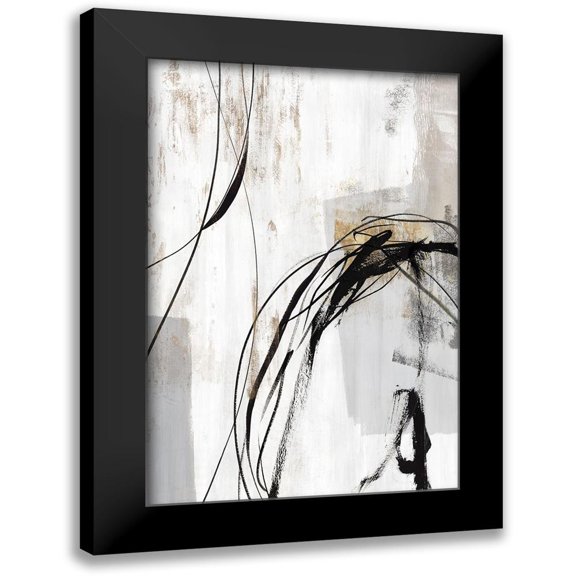 PI Studio 11x14 Black Modern Framed Museum Art Print Titled - Indentation II