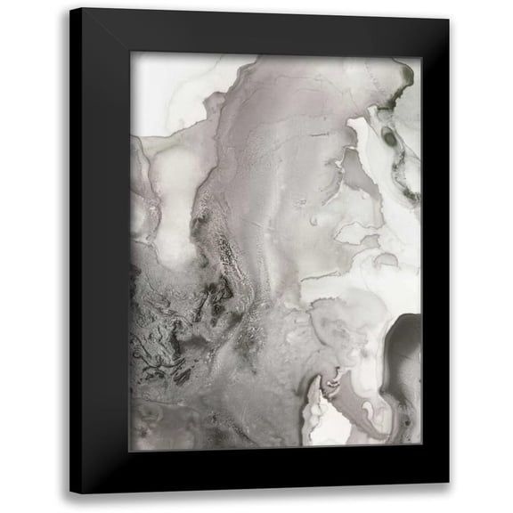PI Studio 11x14 Black Modern Framed Museum Art Print Titled - Mint Bubbles III Grey Version