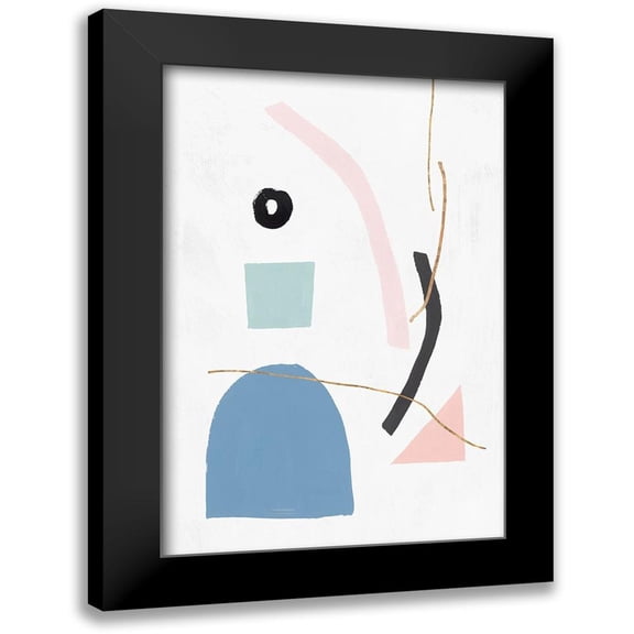 PI Studio 11x14 Black Modern Framed Museum Art Print Titled - Precision II Blush Version