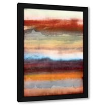 PI Studio 11x14 Black Modern Wood Framed Wall Art Titled - Tribal Colour Wash II