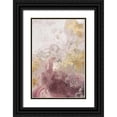 thumbnail image 1 of PI Studio 11x14 Black Ornate Wood Framed with Double Matting Museum Art Print Titled - Ocean Splash II Burgundy Version, 1 of 4