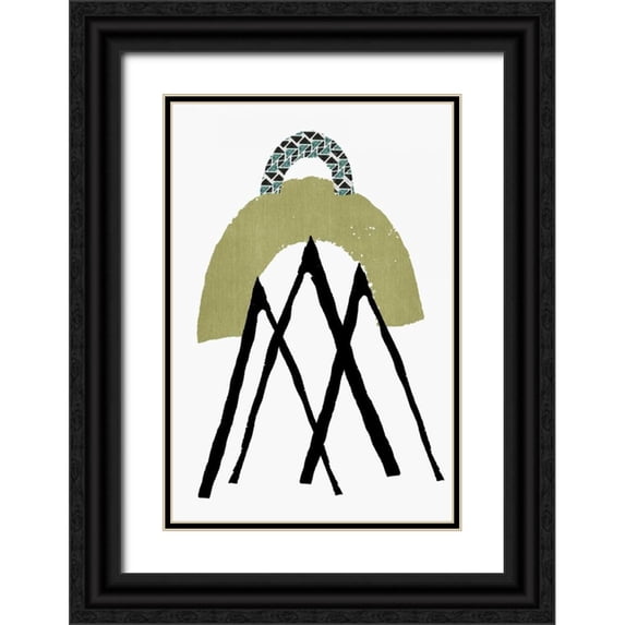 PI Studio 11x14 Black Ornate Wood Framed with Double Matting Museum Art Print Titled - Tower
