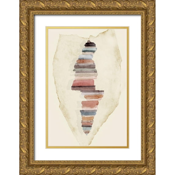 PI Studio 11x14 Gold Ornate Wood Framed with Double Matting Museum Art Print Titled - Jenga Fun I