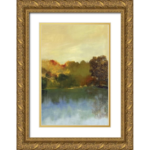 PI Studio 11x14 Gold Ornate Wood Framed with Double Matting Museum Art Print Titled - Natural