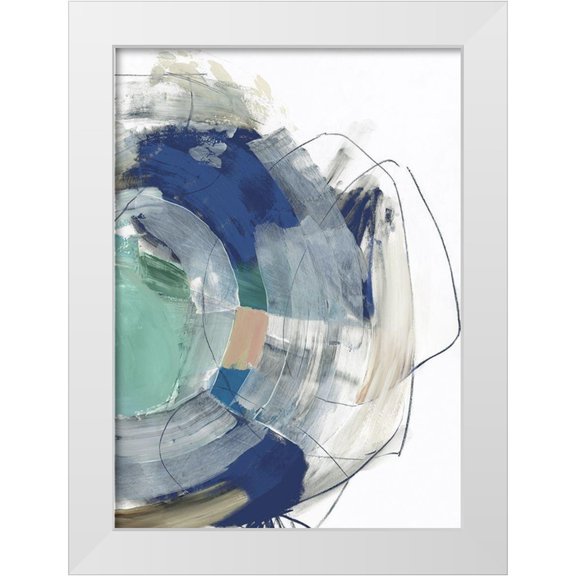 PI Studio 11x14 White Modern Wood Framed Museum Art Print Titled - Deluge I