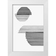 thumbnail image 1 of PI Studio 11x14 White Modern Wood Framed Museum Art Print Titled - Gray on Gray I, 1 of 4