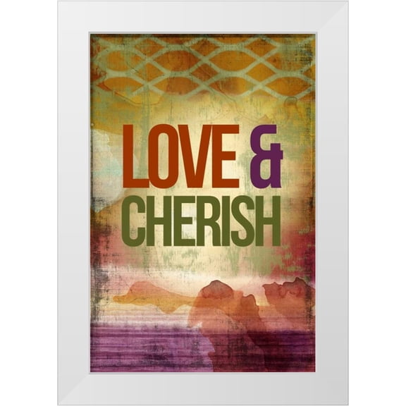 PI Studio 11x14 White Modern Wood Framed Museum Art Print Titled - Happily Ever After