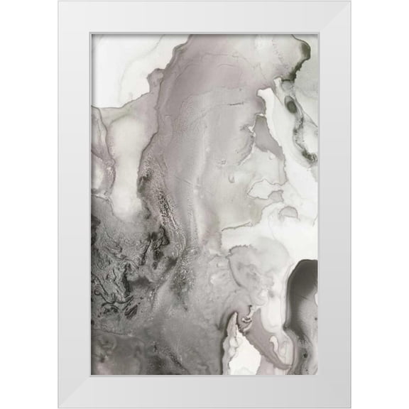 PI Studio 11x14 White Modern Wood Framed Museum Art Print Titled - Mint Bubbles III Grey Version