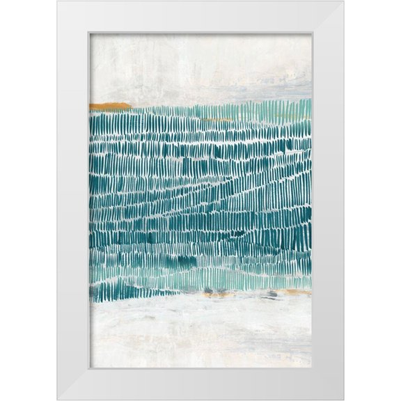 PI Studio 11x14 White Modern Wood Framed Museum Art Print Titled - Ocean Park I