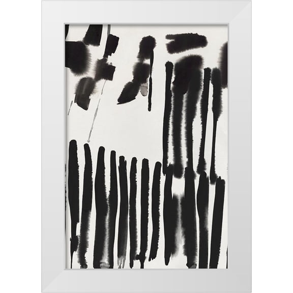 PI Studio 11x14 White Modern Wood Framed Museum Art Print Titled - Piano Rhythm II