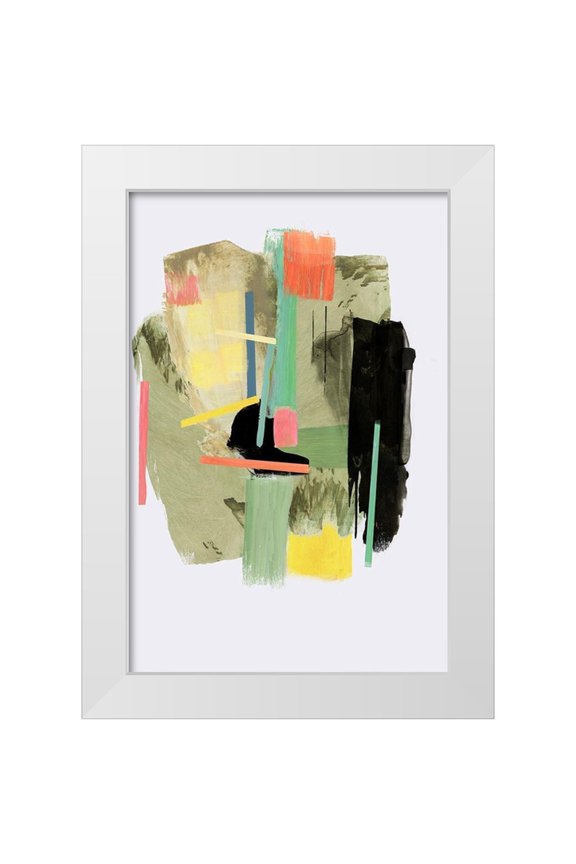 PI Studio  11x14 White Modern Wood Framed Museum Art Print Titled - Placebo II