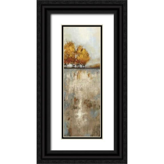 PI Studio 11x24 Black Ornate Wood Framed with Double Matting Museum Art Print Titled - Out of the Blue I