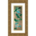 thumbnail image 1 of PI Studio 11x24 Gold Ornate Wood Framed with Double Matting Museum Art Print Titled - Azure Branch II, 1 of 4