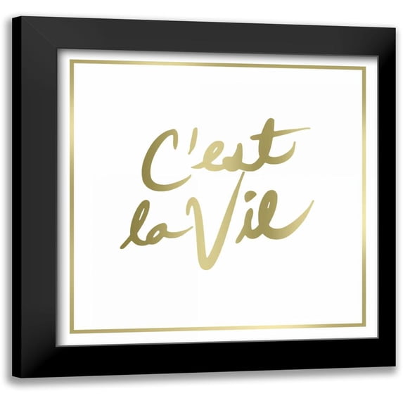 PI Studio 12x12 Black Modern Framed Museum Art Print Titled - Enjoy the little things Border