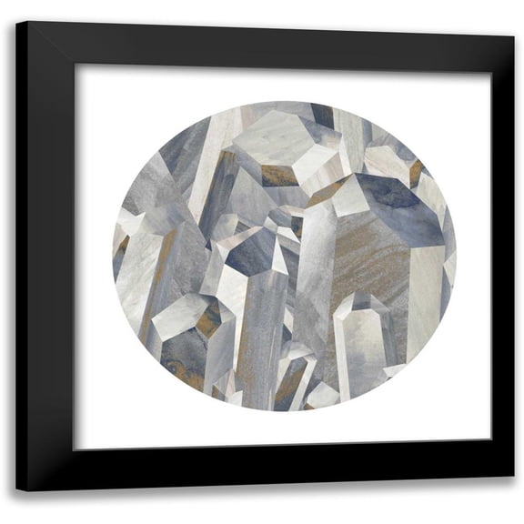 PI Studio 12x12 Black Modern Framed Museum Art Print Titled - Gems I