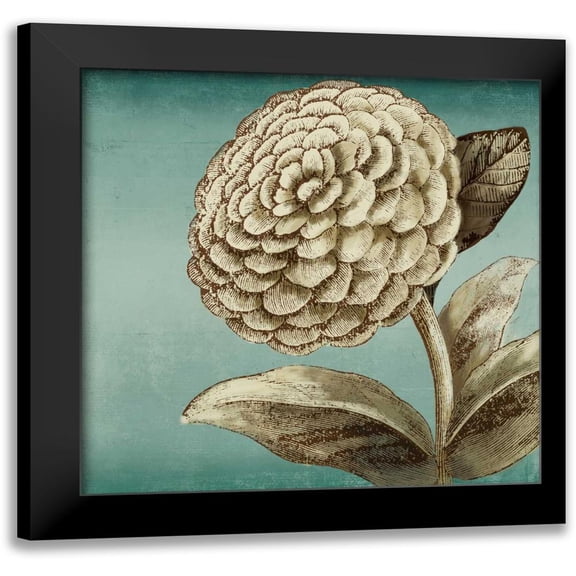 PI Studio 12x12 Black Modern Framed Museum Art Print Titled - Slowdance Woodblock II