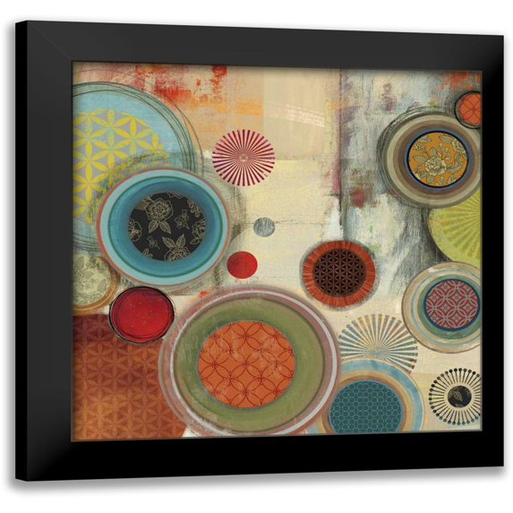 PI Studio 12x12 Black Modern Framed Museum Art Print Titled - Spherical Sketch I