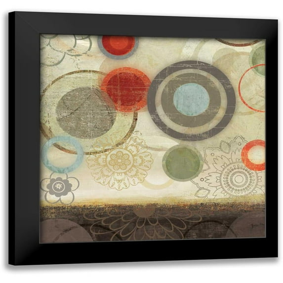 PI Studio 12x12 Black Modern Framed Museum Art Print Titled - Tango II