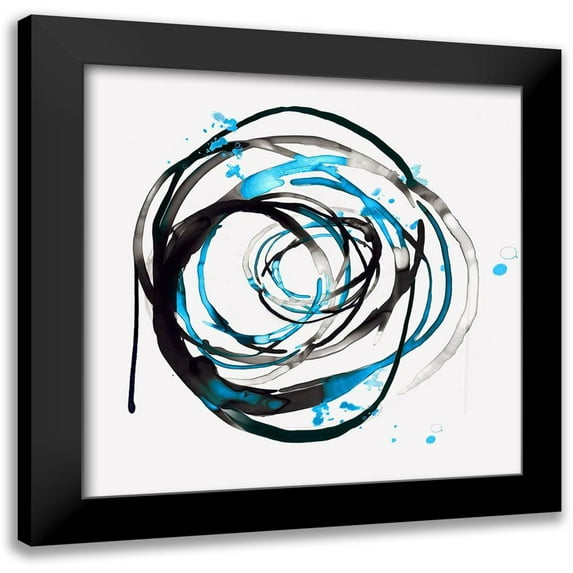 PI Studio 12x12 Black Modern Framed Museum Art Print Titled - Thrill of Infinity II