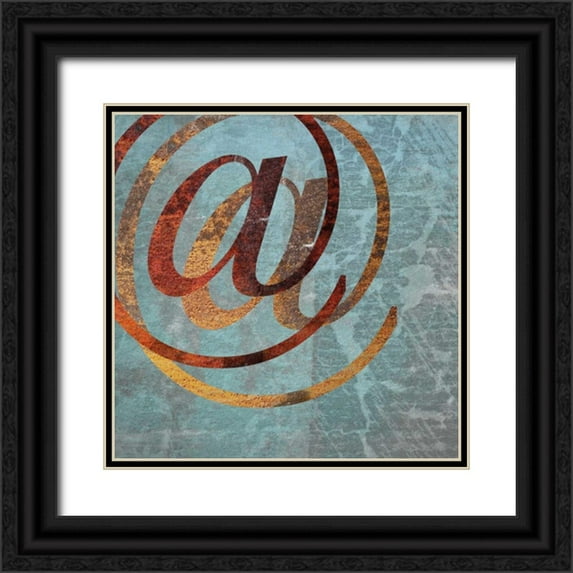 PI Studio 12x12 Black Ornate Wood Framed with Double Matting Museum Art Print Titled - At