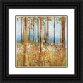 thumbnail image 1 of PI Studio 12x12 Black Ornate Wood Framed with Double Matting Museum Art Print Titled - Field of Flowers I, 1 of 4