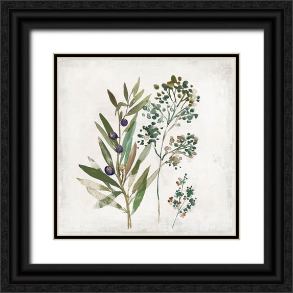 PI Studio 12x12 Black Ornate Wood Framed with Double Matting Museum Art Print Titled - Italian Afternoon III