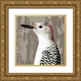 thumbnail image 1 of PI Studio 12x12 Gold Ornate Wood Framed with Double Matting Museum Art Print Titled - Feathered IV, 1 of 4