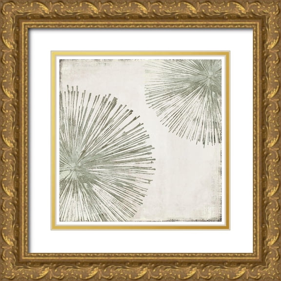 PI Studio 12x12 Gold Ornate Wood Framed with Double Matting Museum Art Print Titled - Gold Star I Custom Version