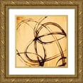 thumbnail image 1 of PI Studio 12x12 Gold Ornate Wood Framed with Double Matting Museum Art Print Titled - Loopy III, 1 of 4