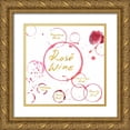 thumbnail image 1 of PI Studio 12x12 Gold Ornate Wood Framed with Double Matting Museum Art Print Titled - Rose Wine Gold, 1 of 4