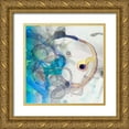 thumbnail image 1 of PI Studio 12x12 Gold Ornate Wood Framed with Double Matting Museum Art Print Titled - Watercolour Abstract II, 1 of 4