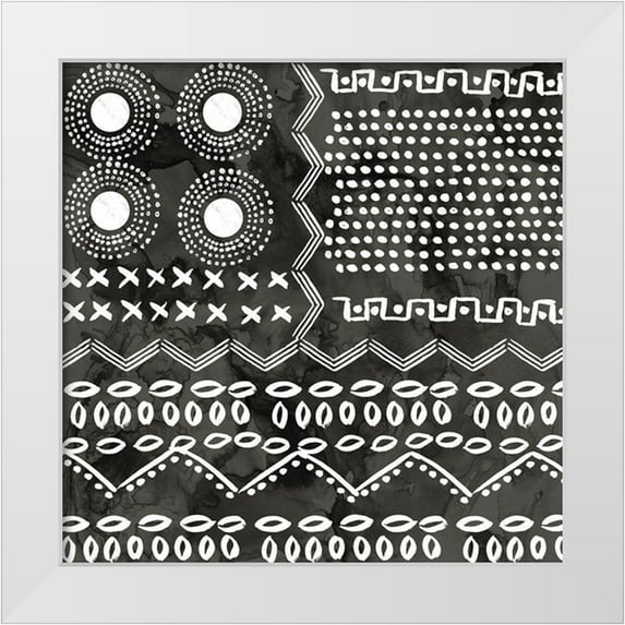 PI Studio 12x12 White Modern Wood Framed Museum Art Print Titled - African IV Black Version