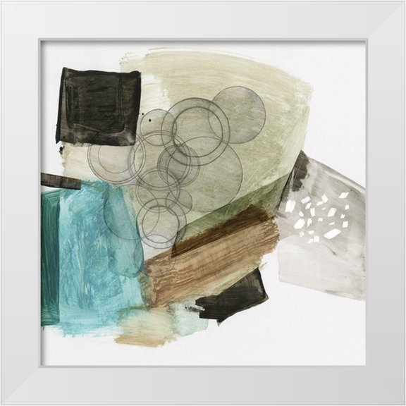 PI Studio 12x12 White Modern Wood Framed Museum Art Print Titled - Circular Motion