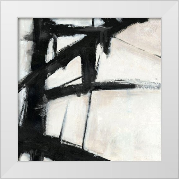 PI Studio 12x12 White Modern Wood Framed Museum Art Print Titled - Construction II