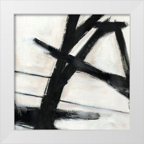 PI Studio 12x12 White Modern Wood Framed Museum Art Print Titled - Construction I