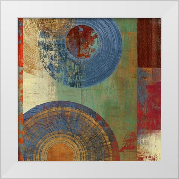 PI Studio 12x12 White Modern Wood Framed Museum Art Print Titled - Enchanted Meadow