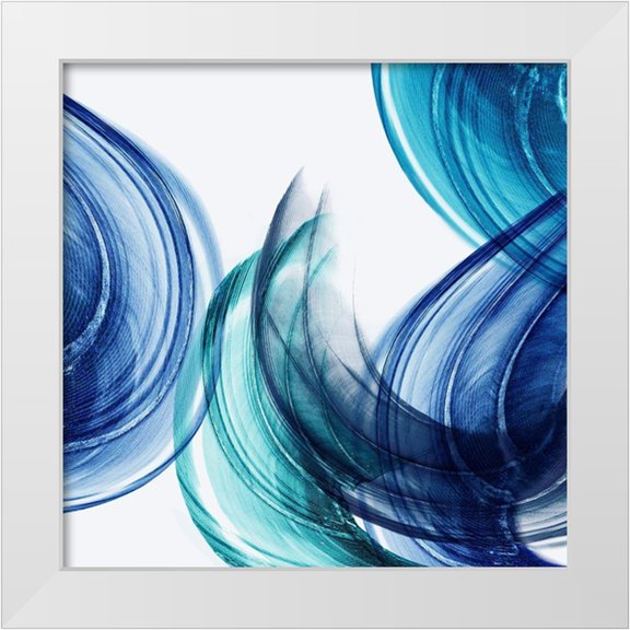 PI Studio 12x12 White Modern Wood Framed Museum Art Print Titled - Feathering I