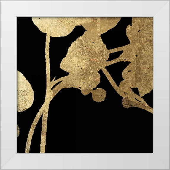 PI Studio 12x12 White Modern Wood Framed Museum Art Print Titled - Gilded I