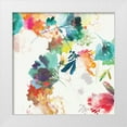 thumbnail image 1 of PI Studio 12x12 White Modern Wood Framed Museum Art Print Titled - Glitchy Floral II, 1 of 4