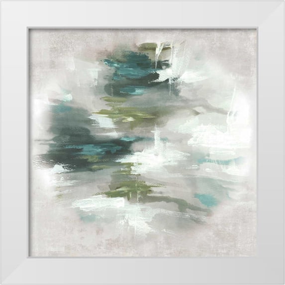 PI Studio 12x12 White Modern Wood Framed Museum Art Print Titled - Sunset Glow II