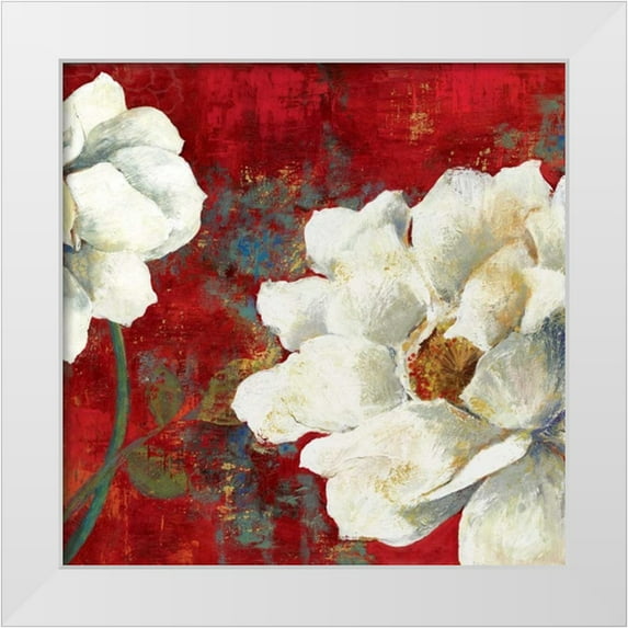 PI Studio 12x12 White Modern Wood Framed Museum Art Print Titled - Velvet I