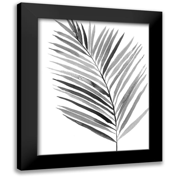 PI Studio 12x14 Black Modern Framed Museum Art Print Titled - BW Palm IV