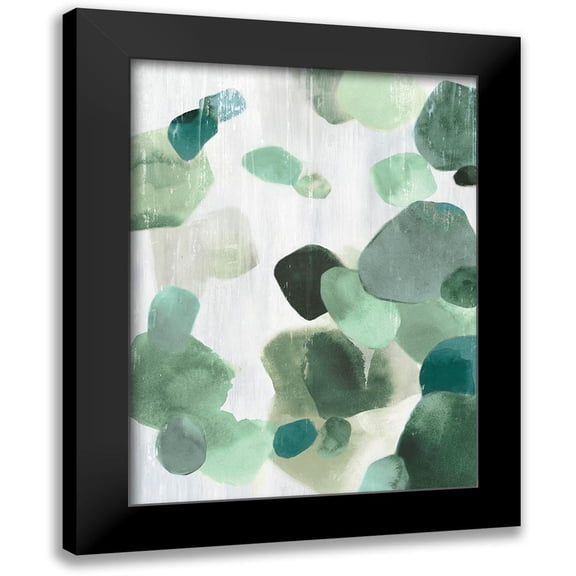 PI Studio 12x14 Black Modern Framed Museum Art Print Titled - Shadow Pebbles II Mint Version