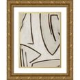 thumbnail image 1 of PI Studio 12x14 Gold Ornate Wood Framed with Double Matting Museum Art Print Titled - Line Work II, 1 of 4