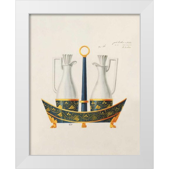 PI Studio 12x14 White Modern Wood Framed Museum Art Print Titled - Carafes IV