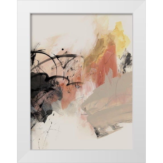PI Studio 12x14 White Modern Wood Framed Museum Art Print Titled - Grapefruit I