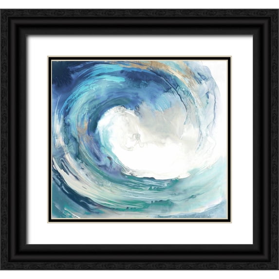 PI Studio 13x12 Black Ornate Wood Framed with Double Matting Museum Art Print Titled - Water Collar